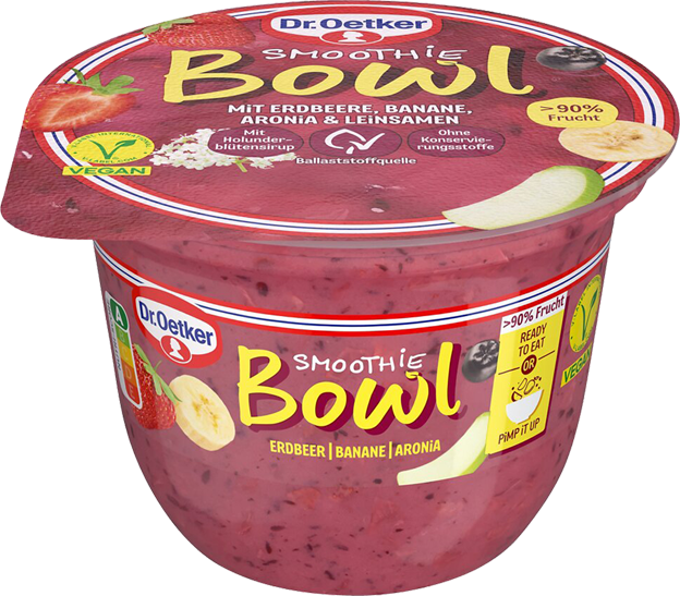 Dr. Oetker Smoothie Bowl Erdbeer-Banane-Aronia