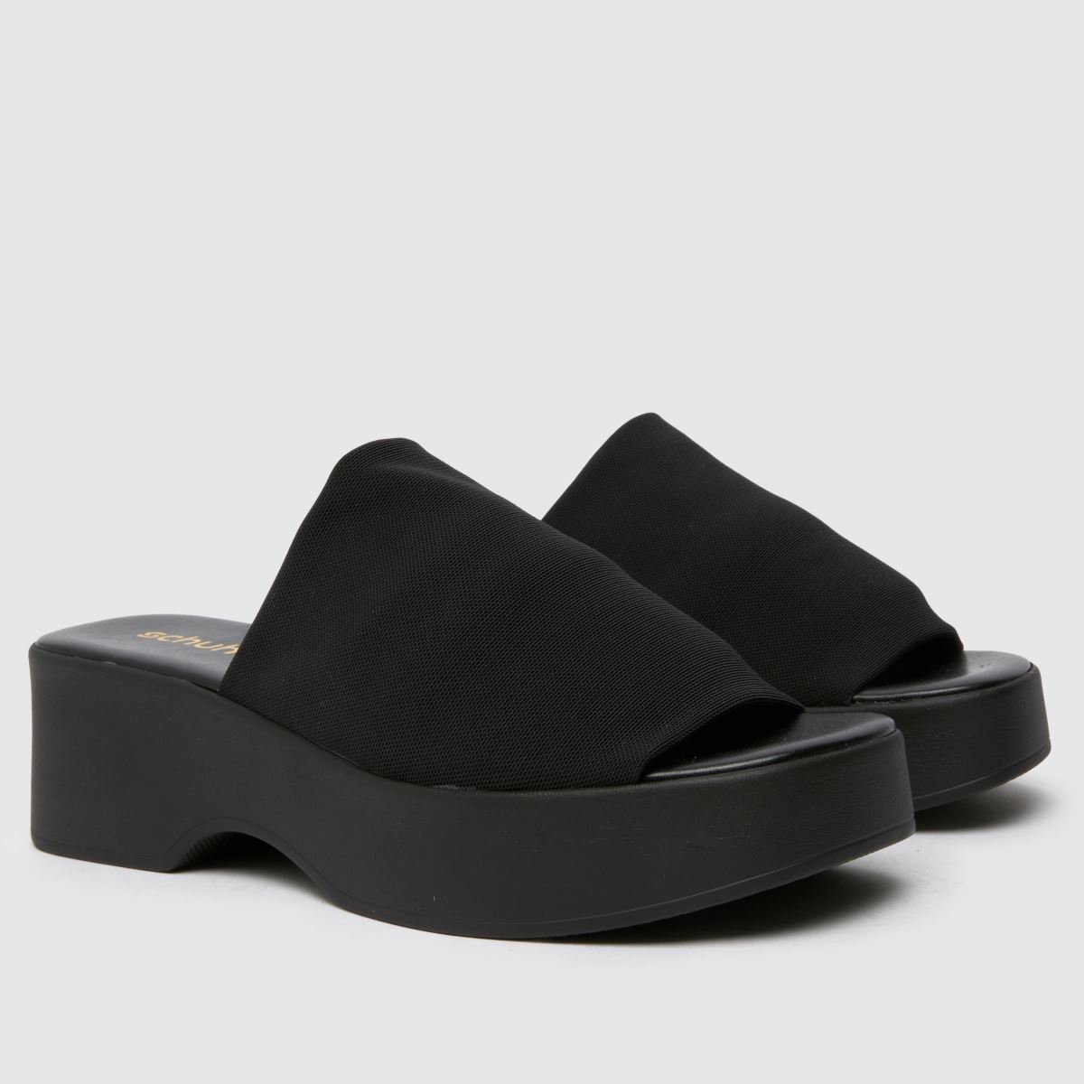 Schuh – Talma – Svarta sandaler med kilklack