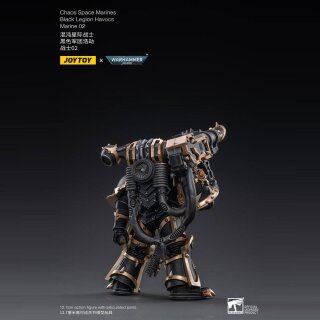 Warhammer 40k Actionfigur 1/18 Black Legion Havocs Marine 02 13 cm