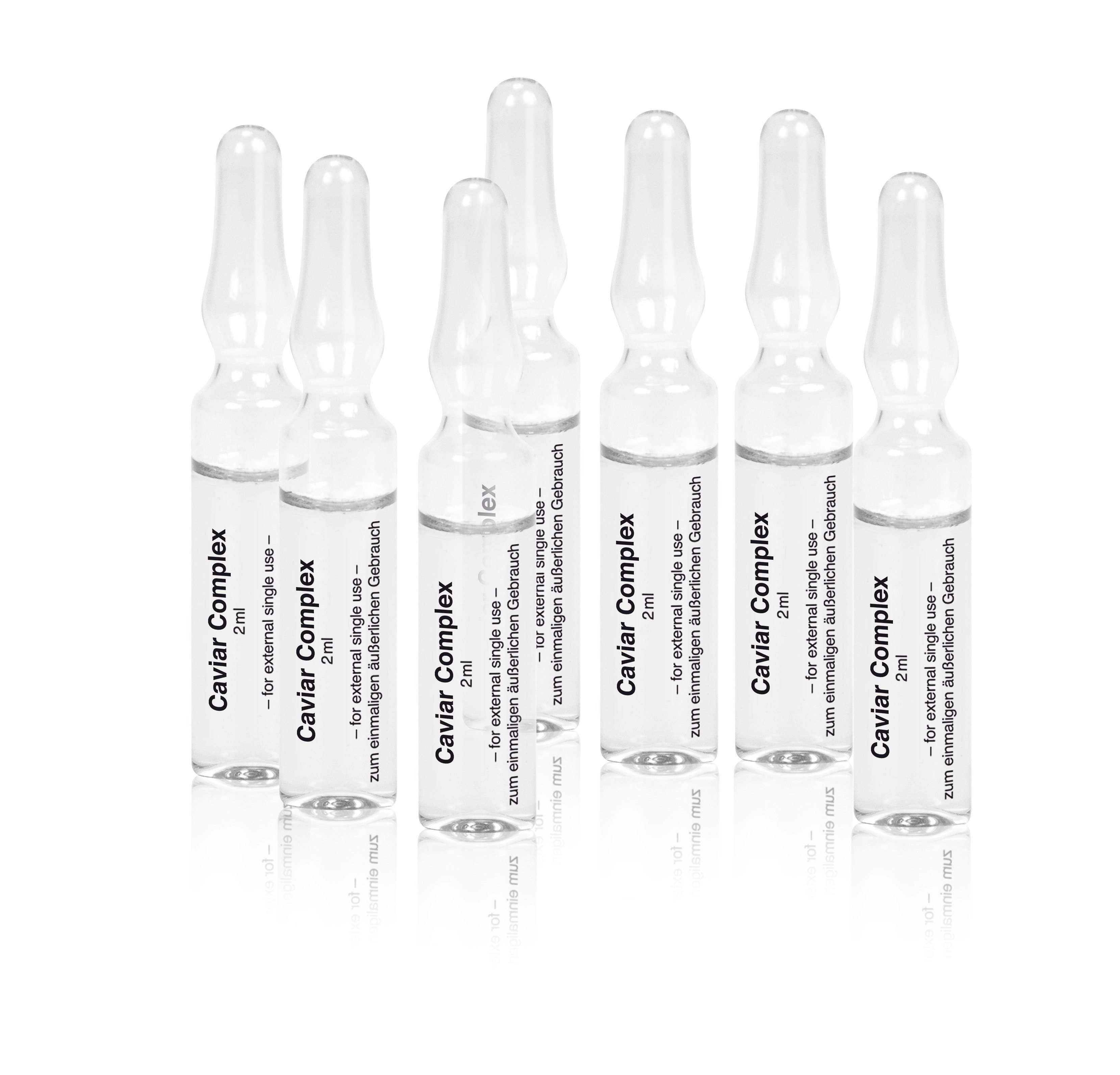 Beauty Nature Cosmetics Augenpflege-Set Caviar Complex Wirkstoffampullen, Anti-Aging, hochdosierte Anti Falten Wirkung, Aloe Vera kühlt angenehm, b