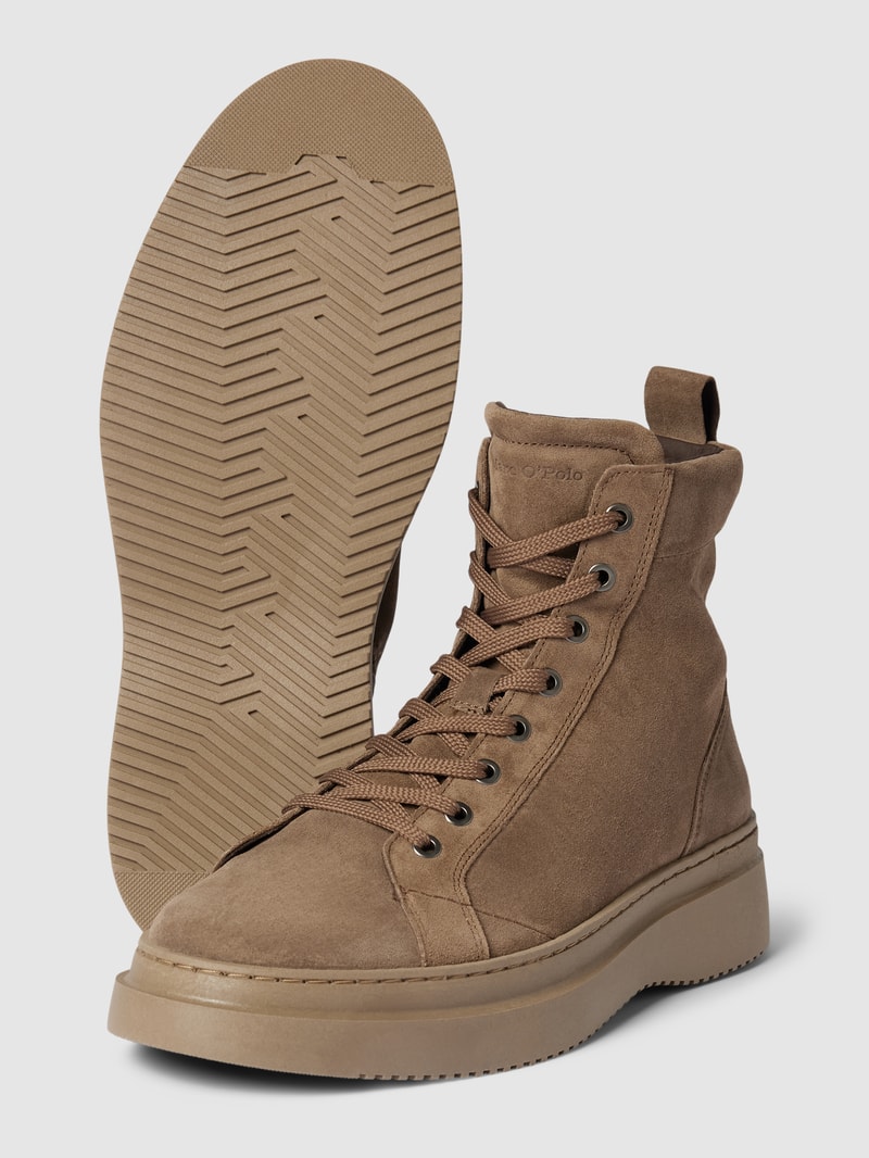 Boots mit Label-Details Modell 'ALGOT' in taupe