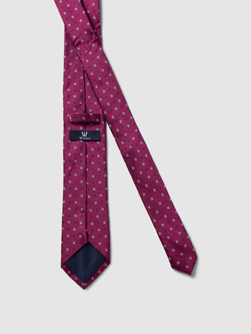 Krawatte aus reiner Seide in fuchsia