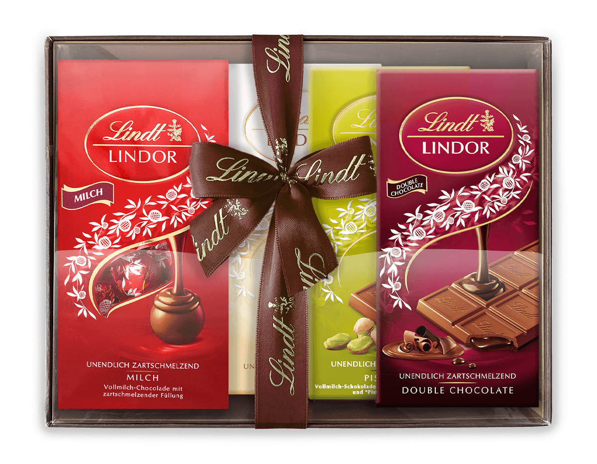 Lindt LINDOR Geschenkkorb Mischung, 749g