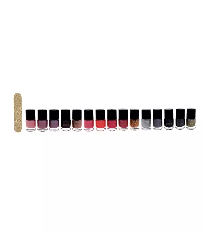 BELLE JUSQU'AU BOUT DES ONGLES Coffret 15 vernis à ongles collection