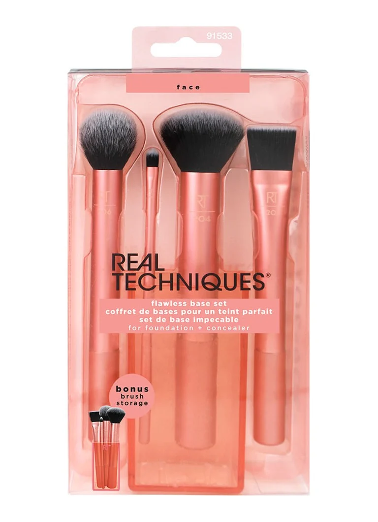 Real Techniques Flawless Base Set - makeup brush set