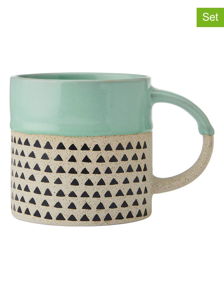 Mikasa 2er-Set: Tassen in Mint/ Beige - 390 ml günstig kaufen onesize