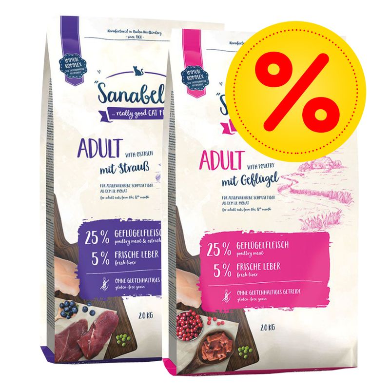 2 x 2 kg Sanabelle Trockenfutter Mix zu TOP-Preisen