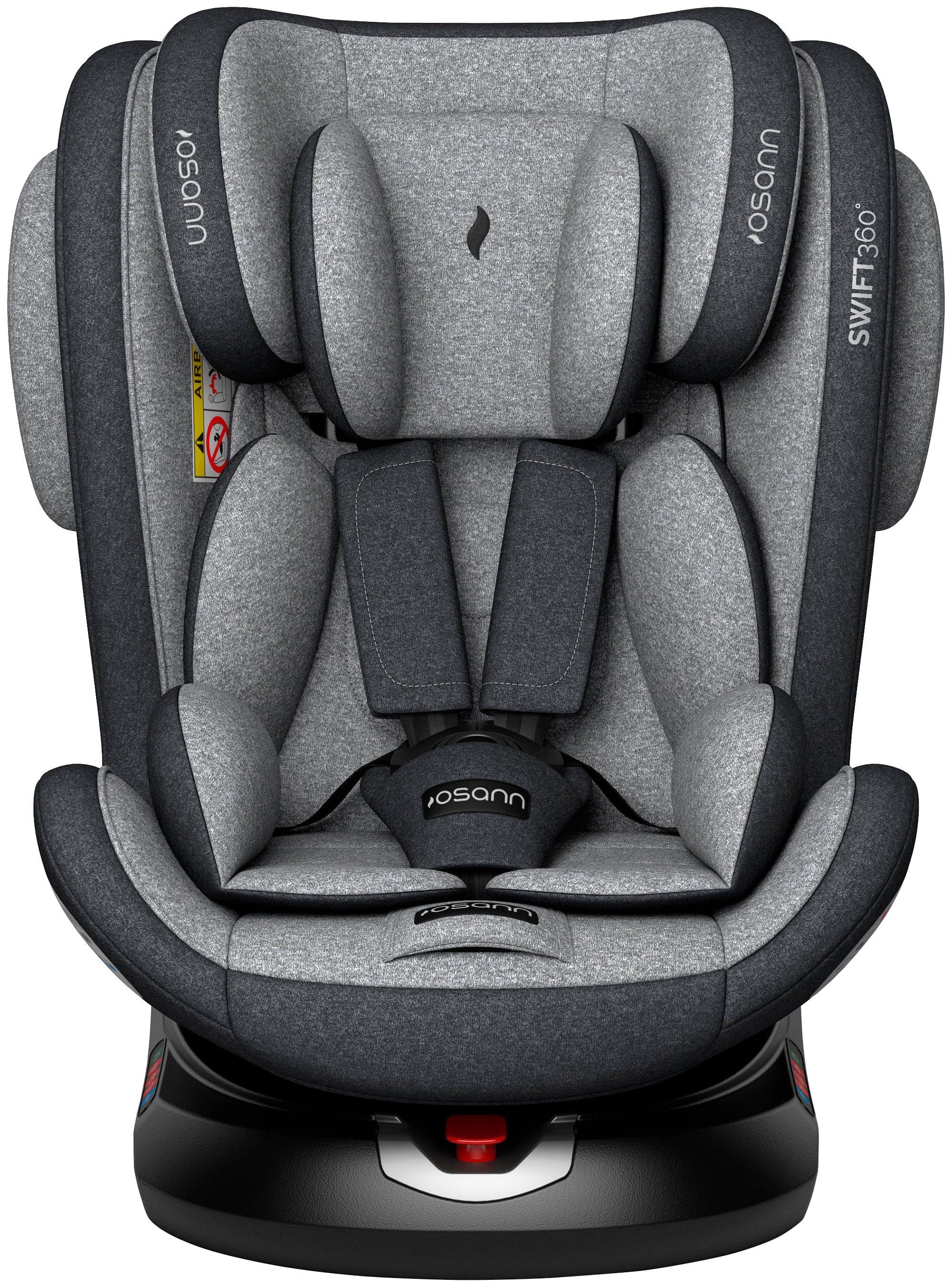 Osann Autokindersitz SWIFT360° Universe Grey, ab: 9 kg, bis: 36 kg, (1-tlg), ab 9 Monaten bis ca. 12 Jahren