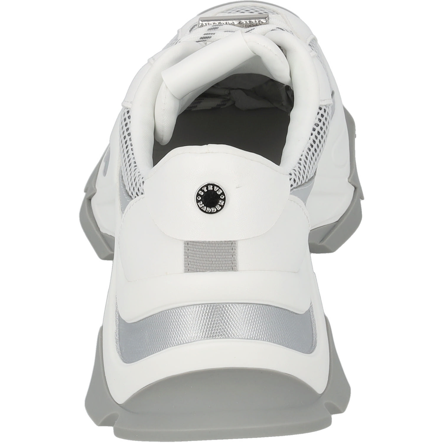 Steve Madden Zoomz SM11002327, Schnürschuhe, Damen, weiß grau