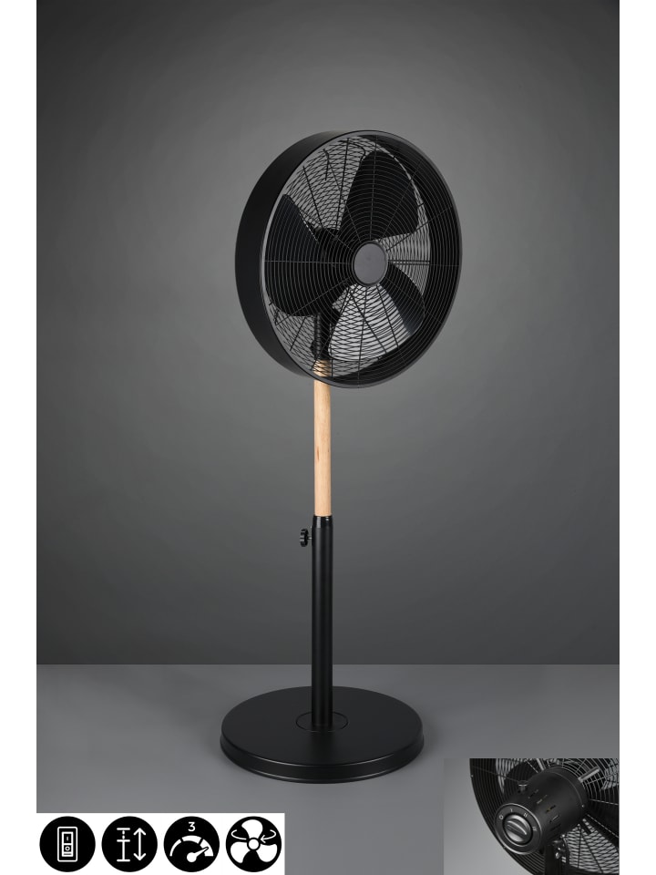 Reality Leuchten Ventilator VIKING in schwarz matt günstig kaufen onesize