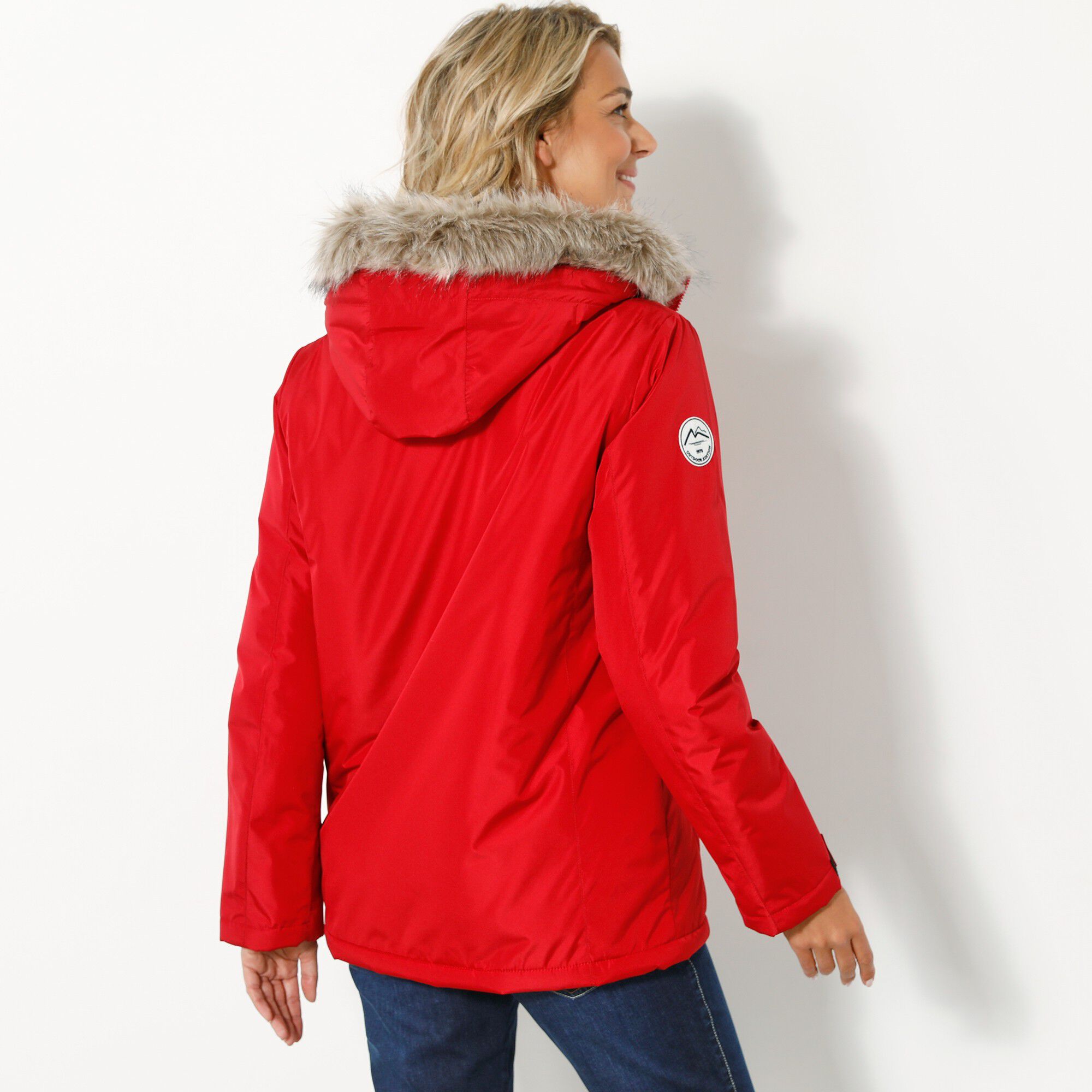 Parka imperméable zippée capuche