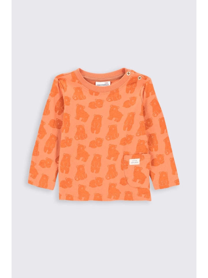 Coccodrillo T-Shirt mit langen Ärmeln in orange günstig kaufen 56
