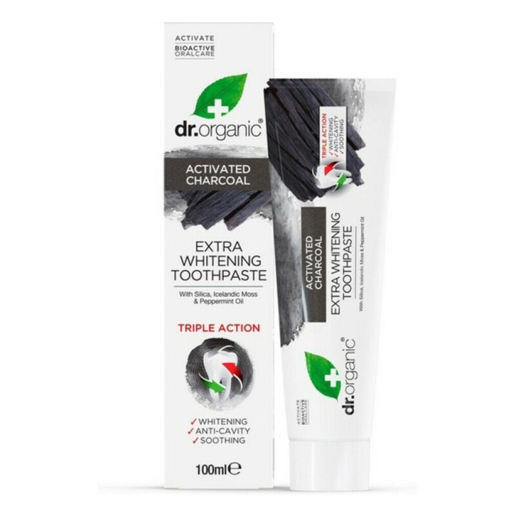 Dr. Organic Zahnpasta CARBÓN pasta de dientes 100 ml