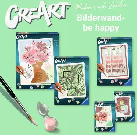 CreArt Be Happy - Malen nach Zahlen für Erwachsene