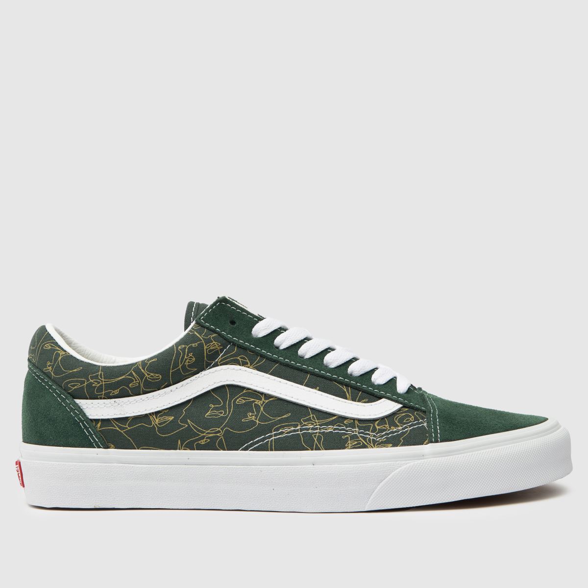 Vans – Old Skool Faces – Mörkgröna sneakers