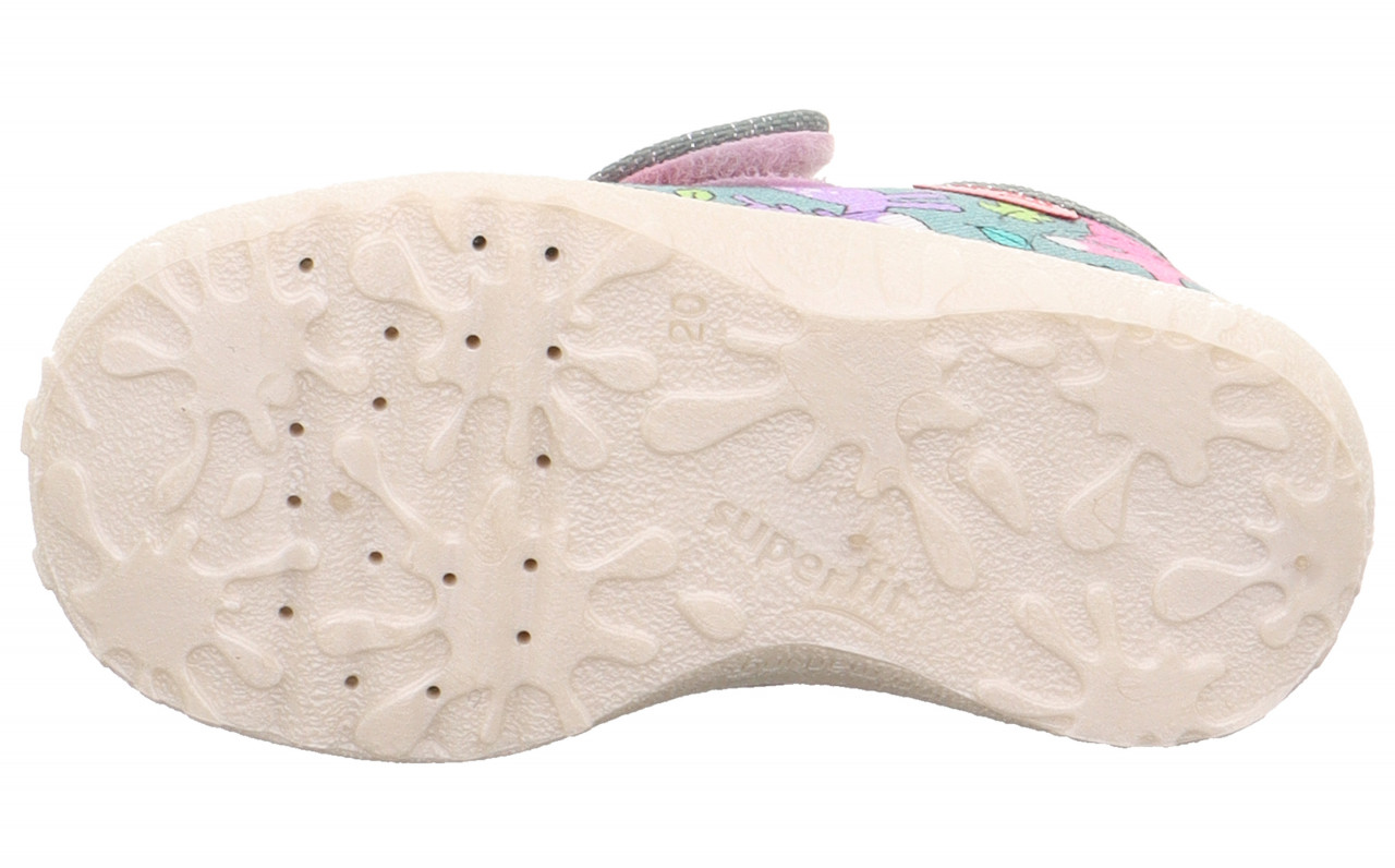 SPOTTY - Grün/MehrfarbigHausschuh mit Klettverschluss