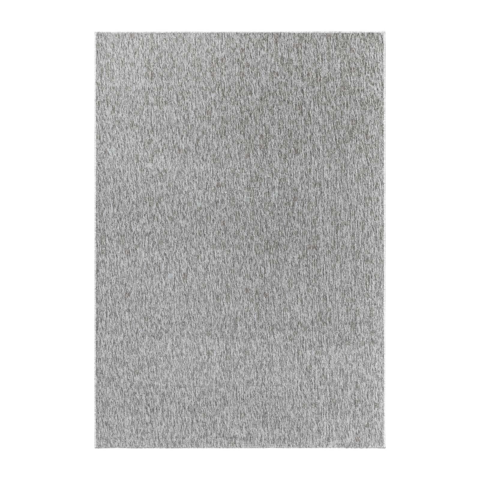 Teppich TaraCarpet Teppich Osaka robustes Flachgewebe uni, TaraCarpet, rechteckig, Höhe: 7 mm, modern einfarbig h.grau Wohnzimmer Esszimmer Schlafzimmer 080x150 cm