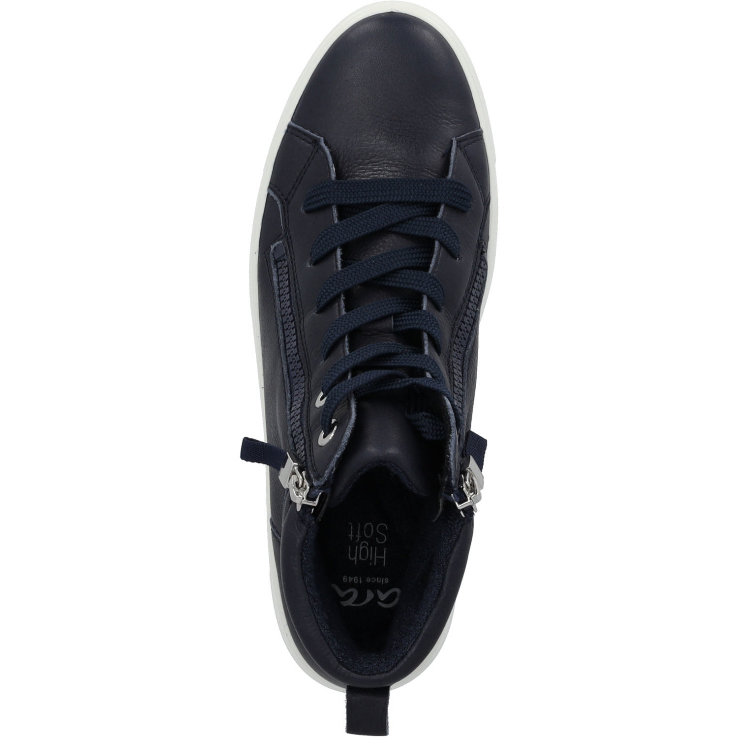Ara Courtyard 2.0 27404, Sneakers High, Damen, Blau