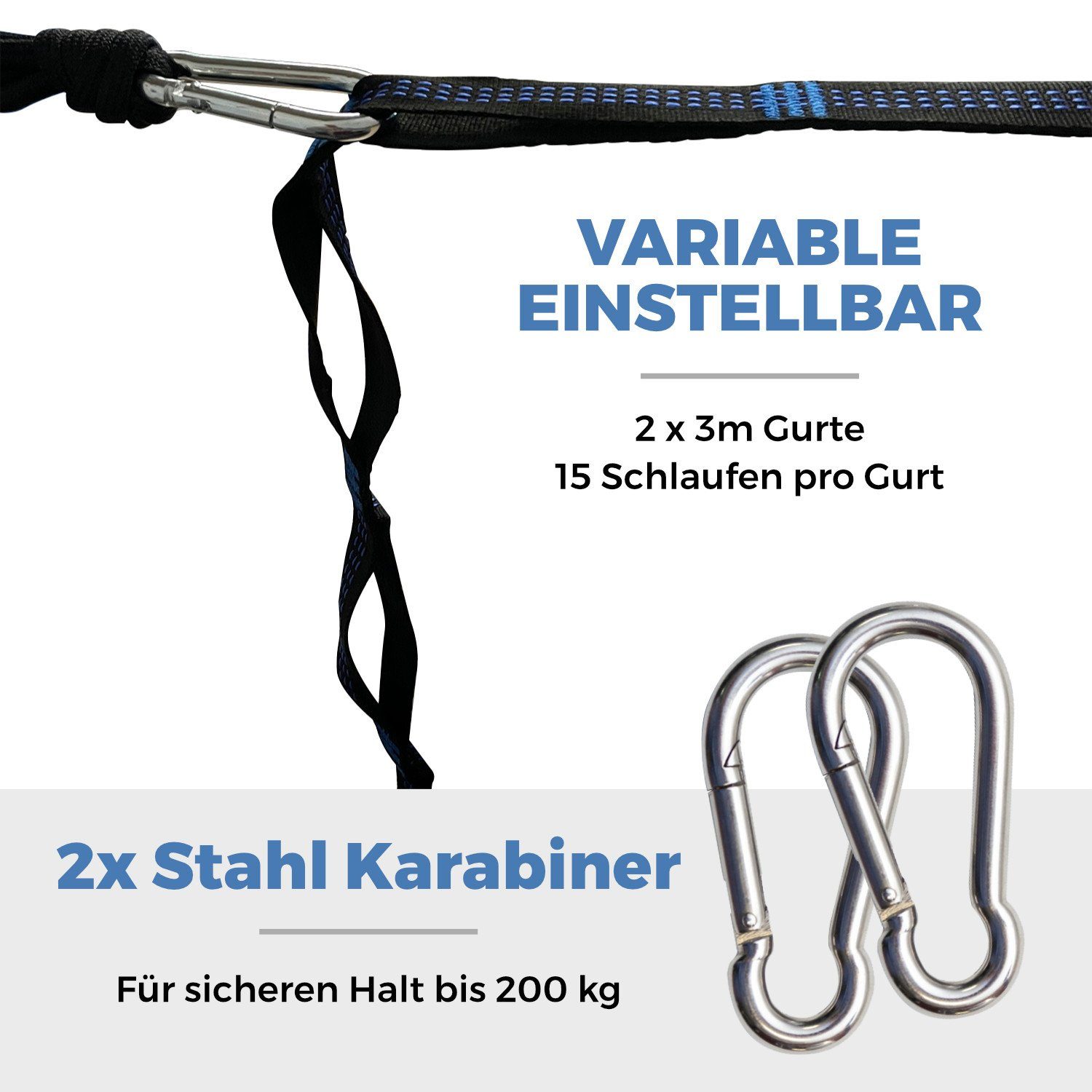 SVITA Hängematte SVITA Outdoor Hängematte, aus Fallschirmnylon