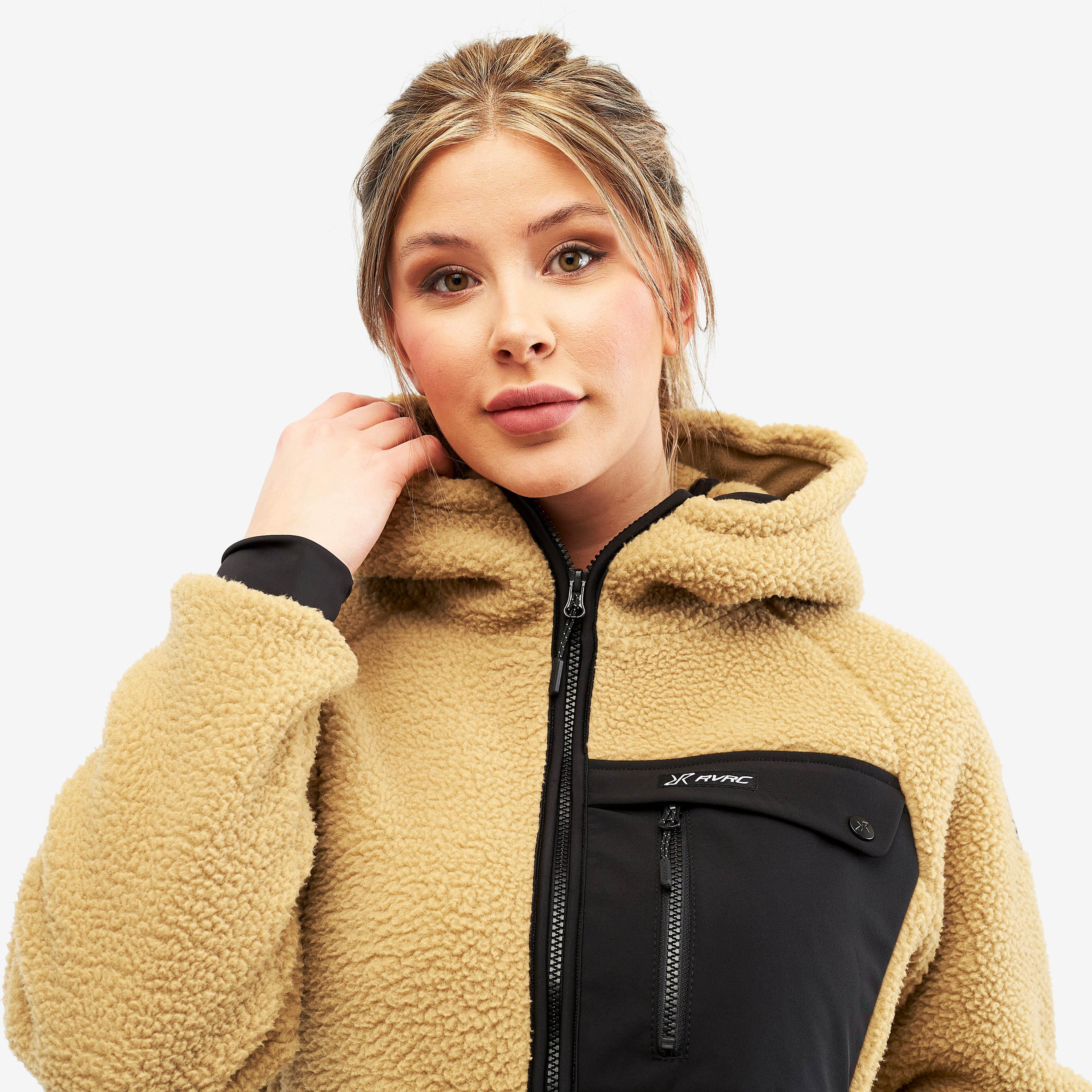 Sherpa Hoodie Femme Teddy Bear