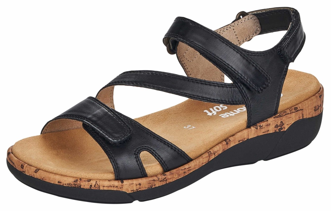 REMONTE Klassische Sandalen schwarz