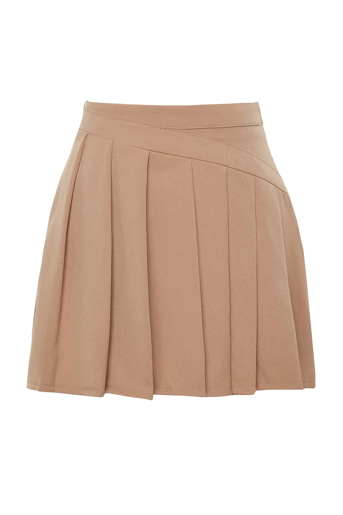 Trendyol Collection  Shorts - Braun - Hoher Bund