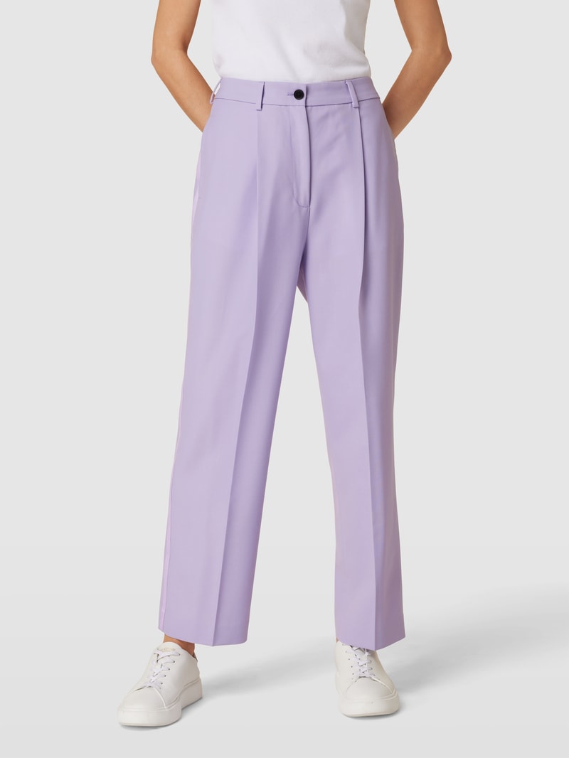 Hose mit Bundfalten in lavendel