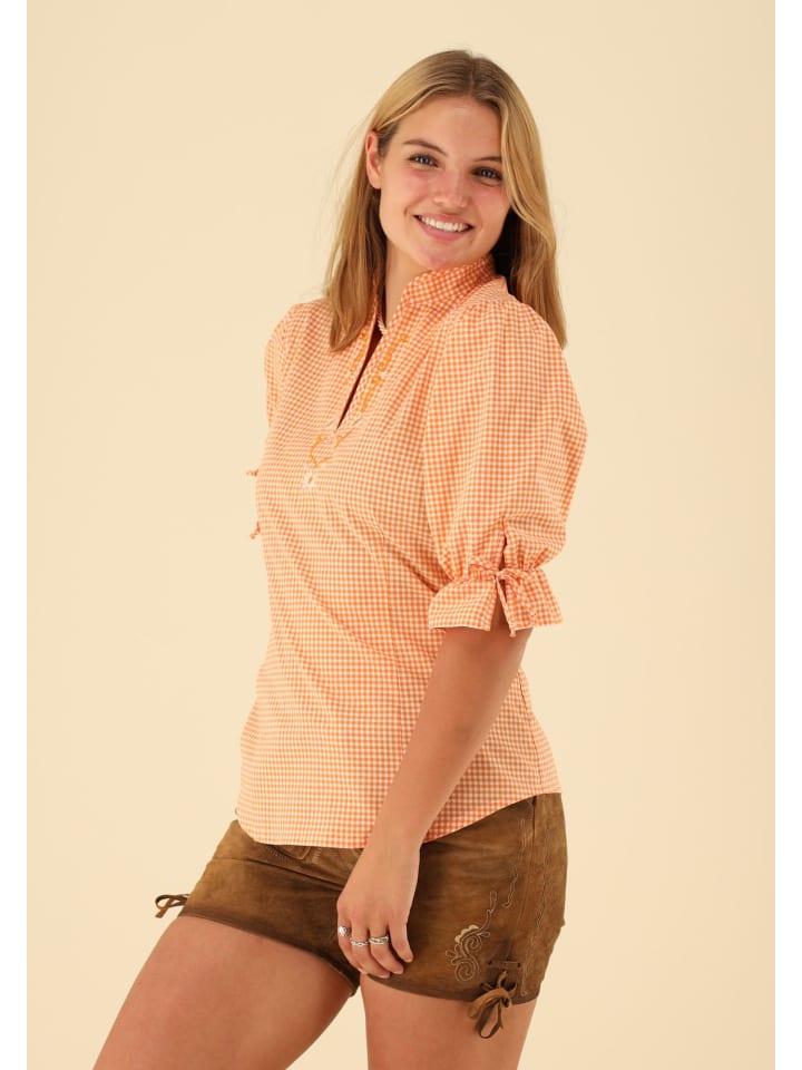 OS-Trachten Trachtenbluse Porivo in orange günstig kaufen