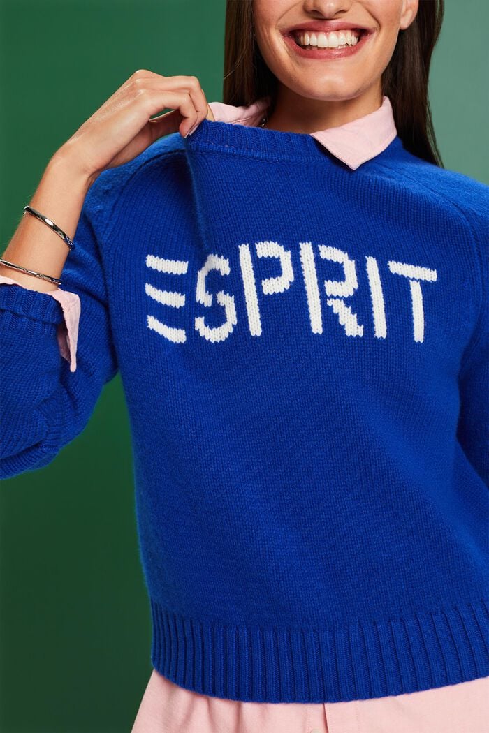 Logo-Pullover aus Wolle und Kaschmir