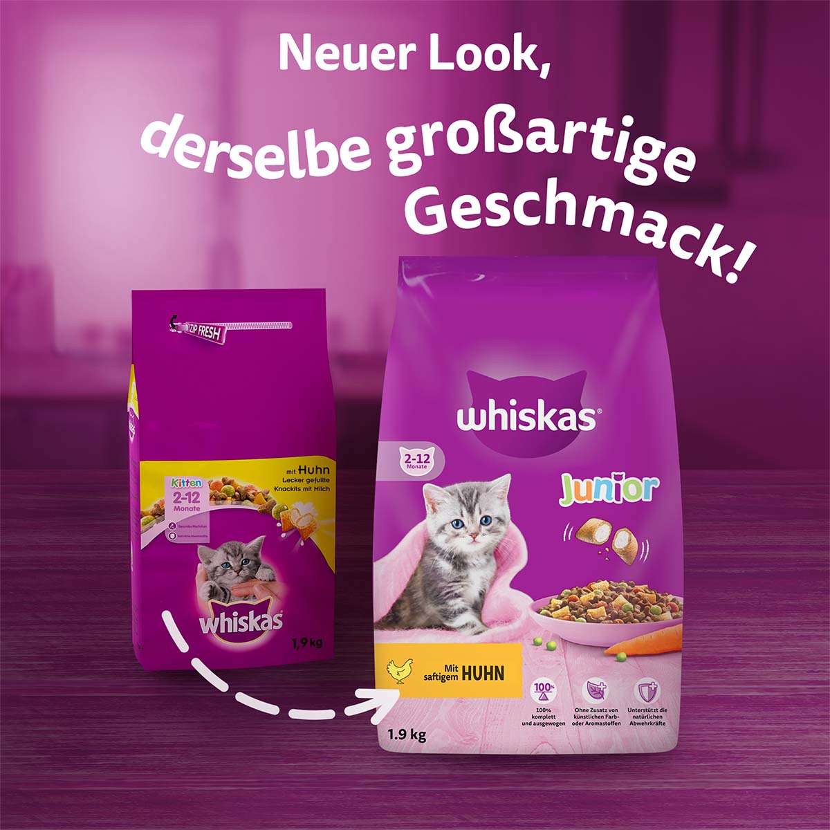 Whiskas Junior mit Huhn günstig kaufen