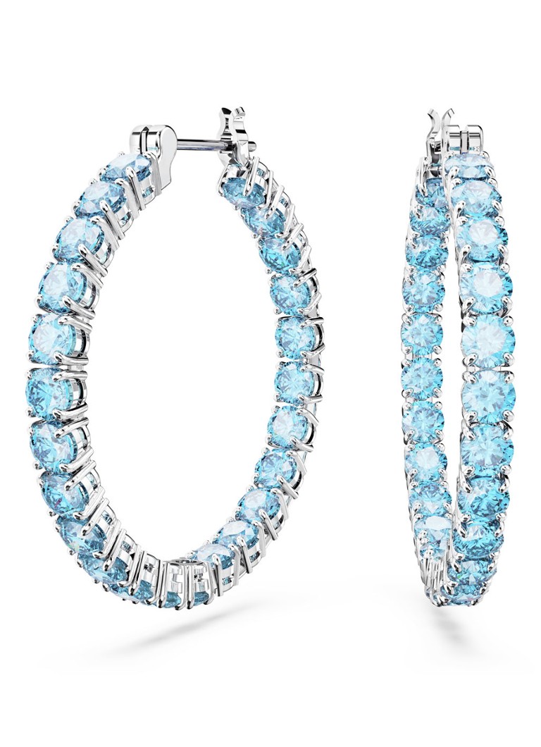 Swarovski MATRIX ON HOOP M AQUAM/RHS