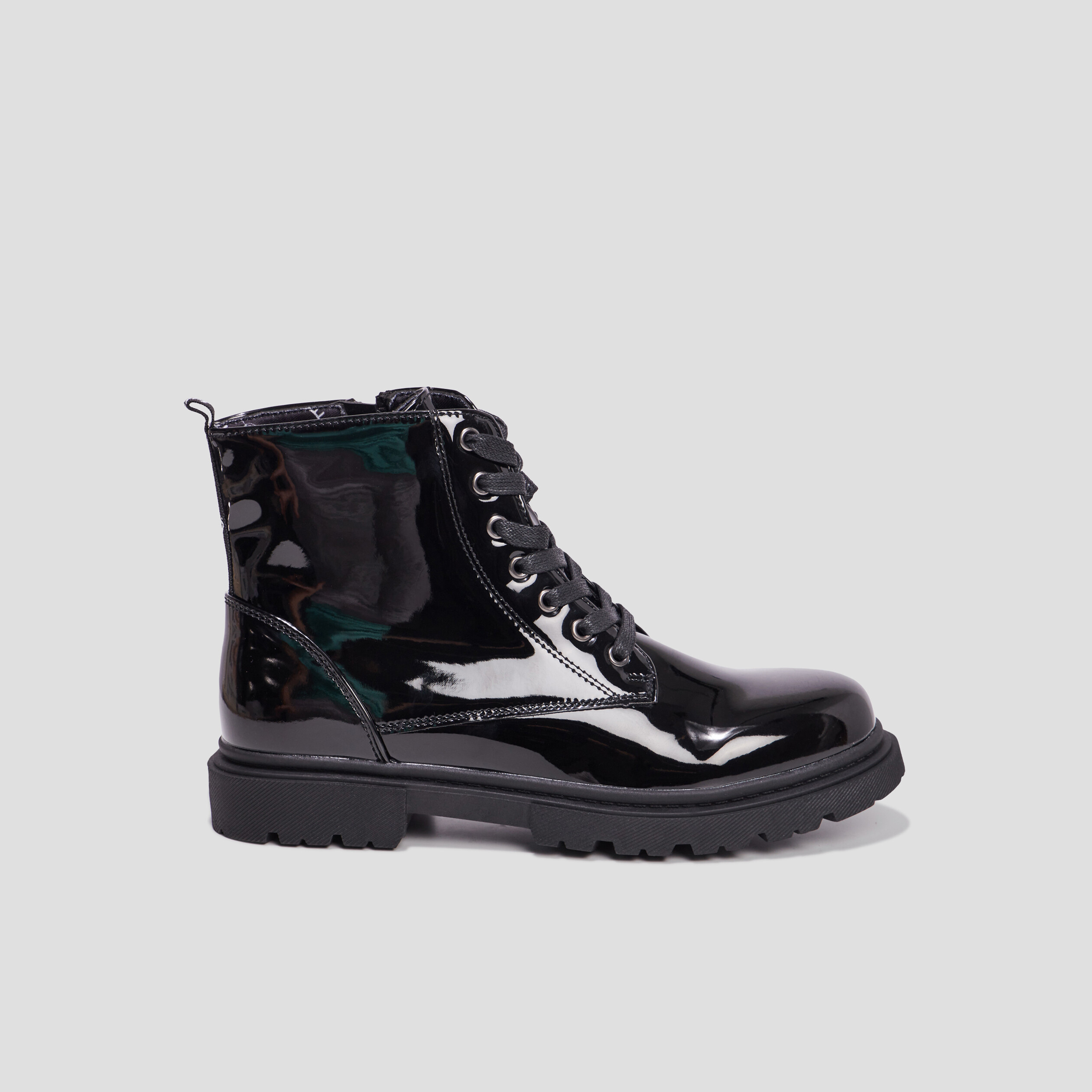 Bottines vernies zippées Liberto noir fille | La Halle