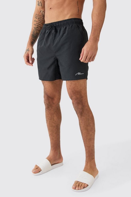 2er-Pack mittellange Man Signature Badehose