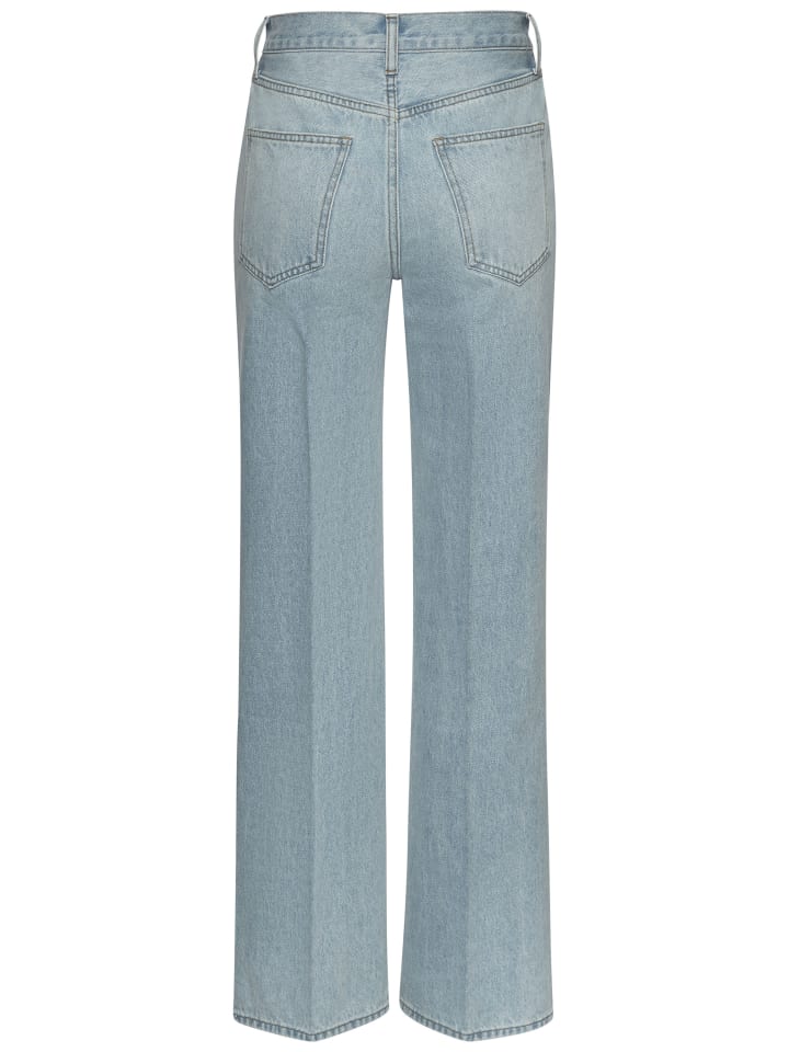 LASCANA Weite Jeans in light blue washed günstig kaufen
