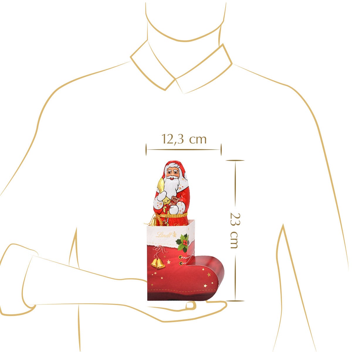 Santa im Nikolausstiefel, 200g