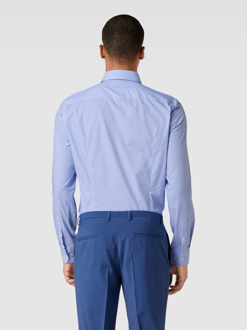 Slim Fit Business-Hemd mit Kentkragen Modell 'HANK' in bleu