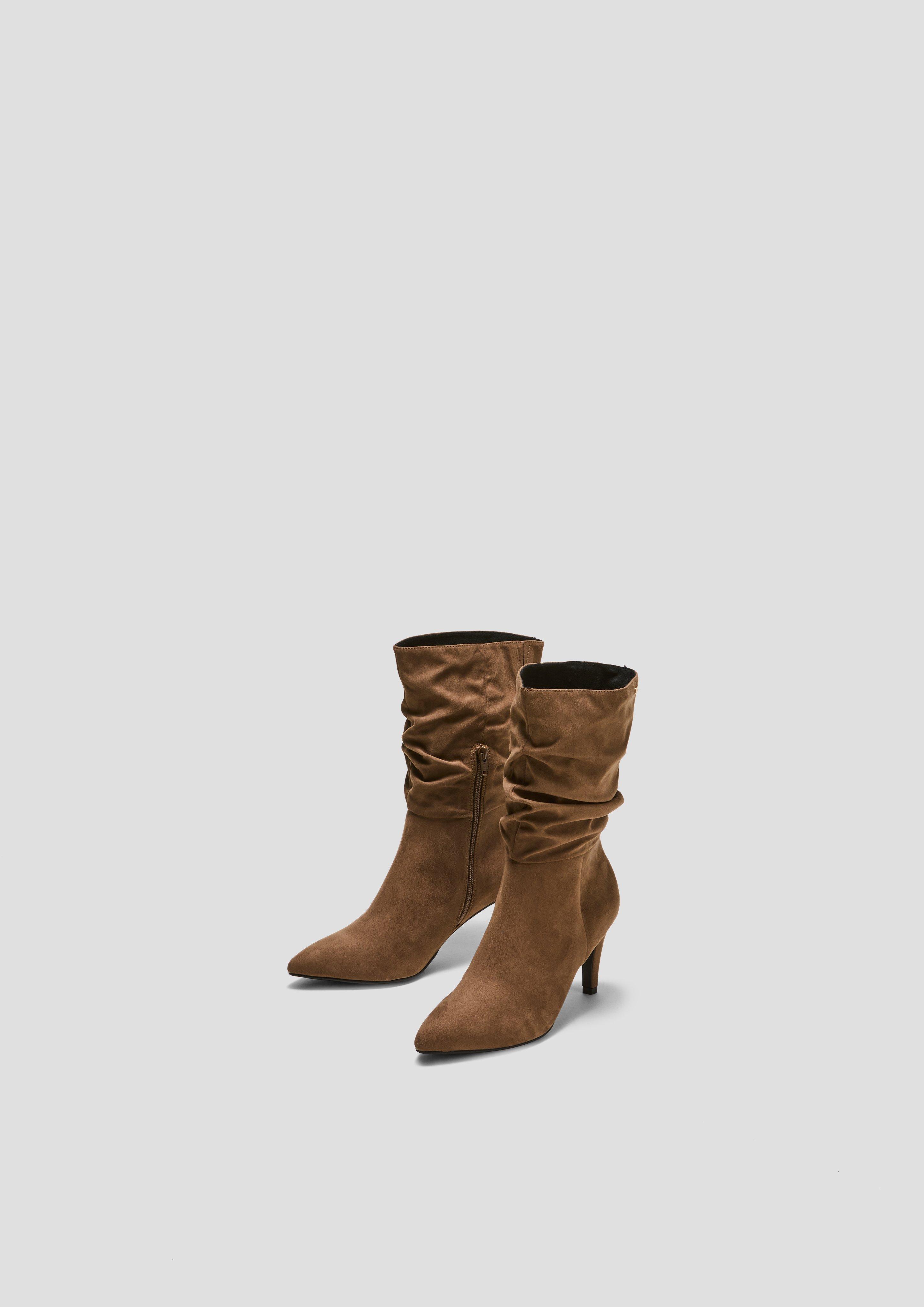 Stiefel in Veloursleder-Optik  6008293-348