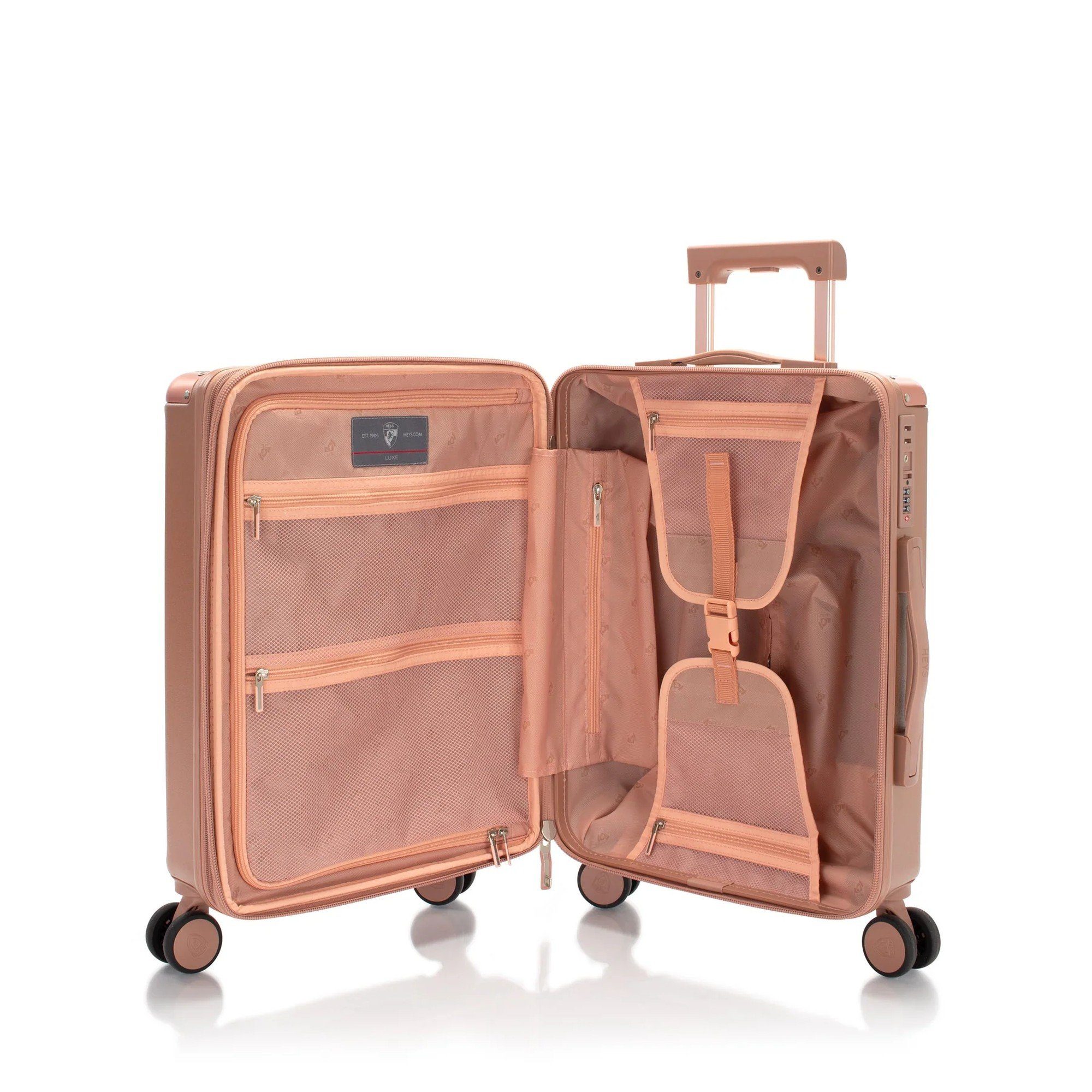Heys Handgepäck-Trolley Luxe - 4-Rollen-Kabinentrolley S 53 cm erw., 4 Rollen Rollen