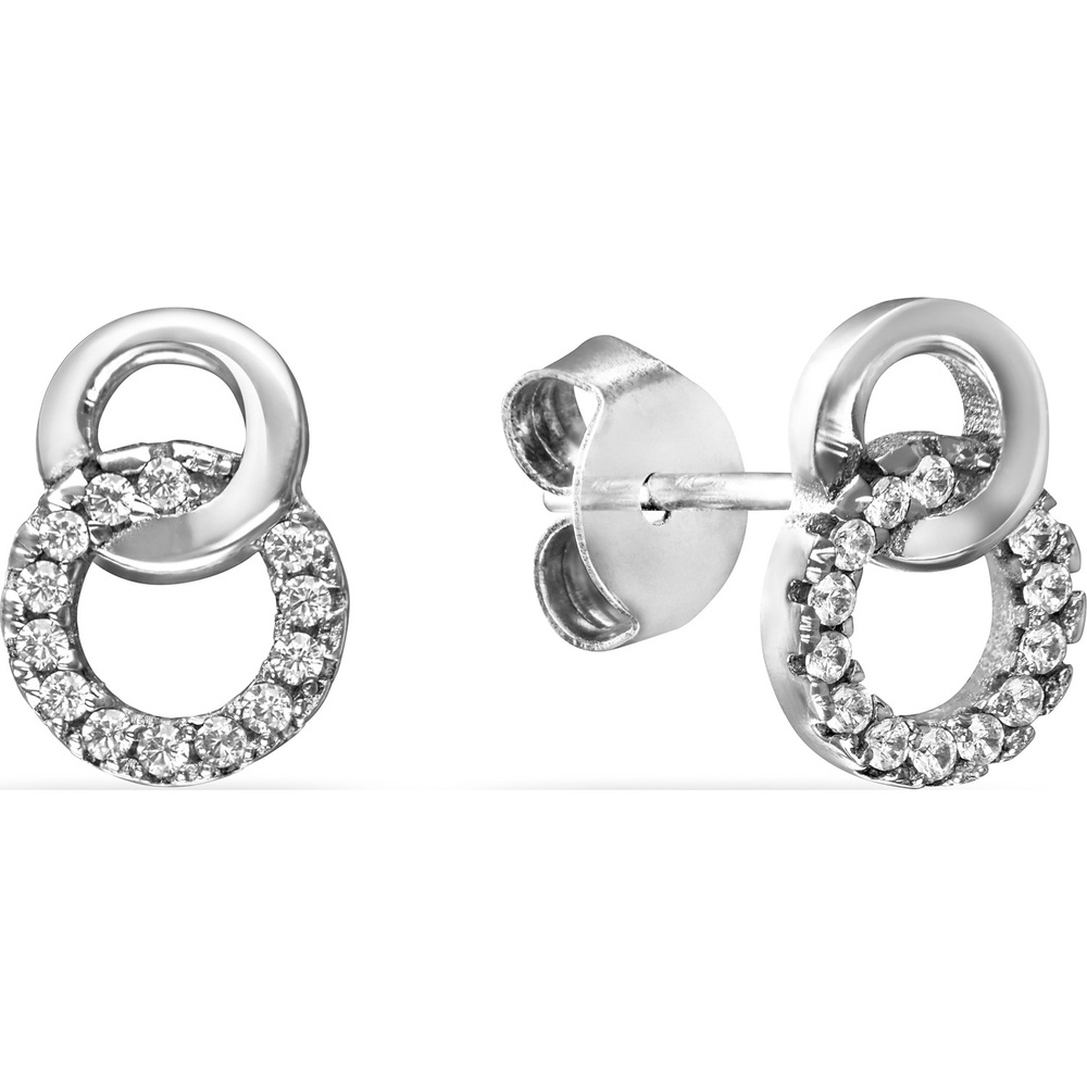 FAVS Boucles d'oreilles à fermoir à poussette 925 Argent Boucles d'oreilles