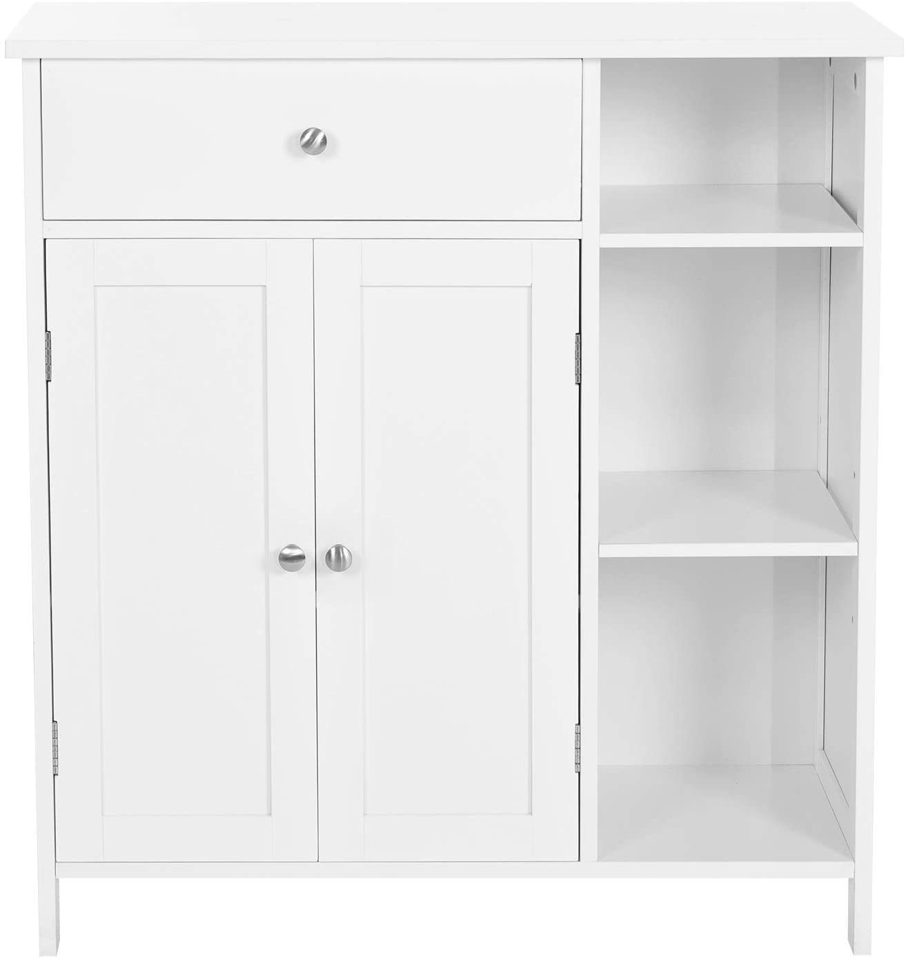 VASAGLE Badkommode Badezimmerschrank, Schublade, verstellbare Regalebene
