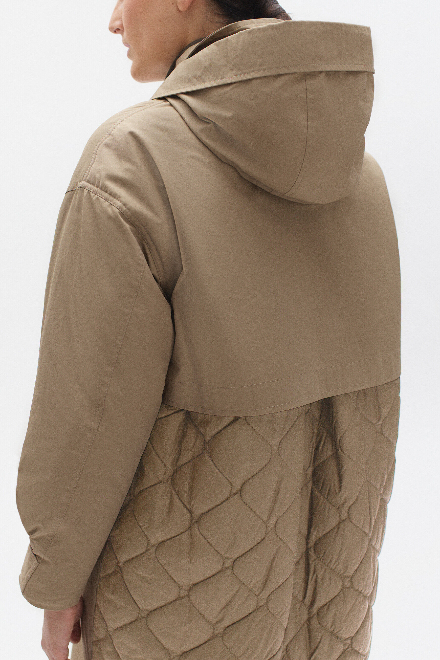 parka milo creme femme