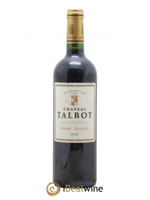 Château Talbot 4ème Grand Cru Classé  2016 - Lot de 1 Bouteille