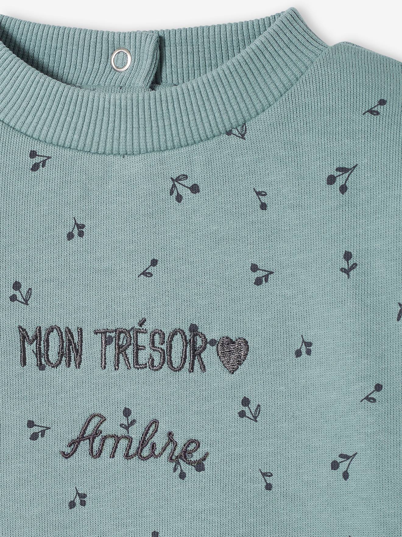 Ensemble robe + legging bébé personnalisable beige doré