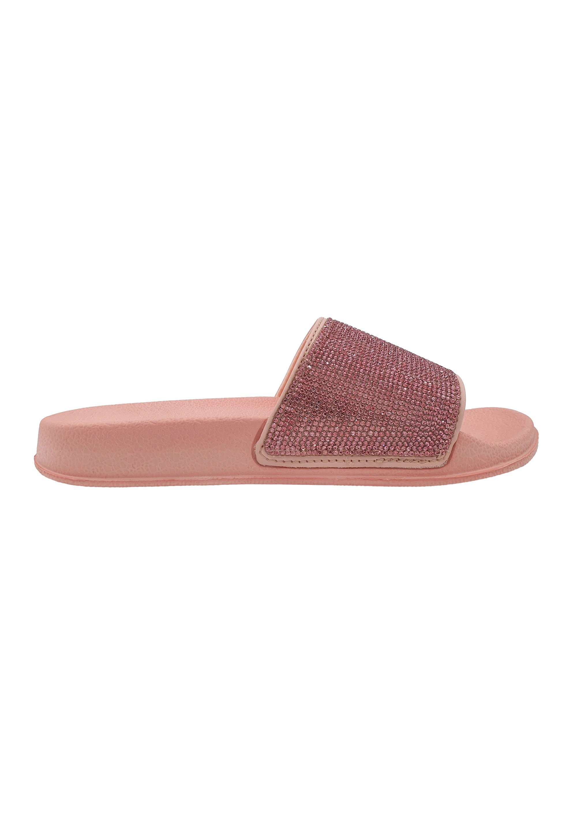 Beco Beermann LADY STRASS Badeschuh mit strassbesetzter Bandage