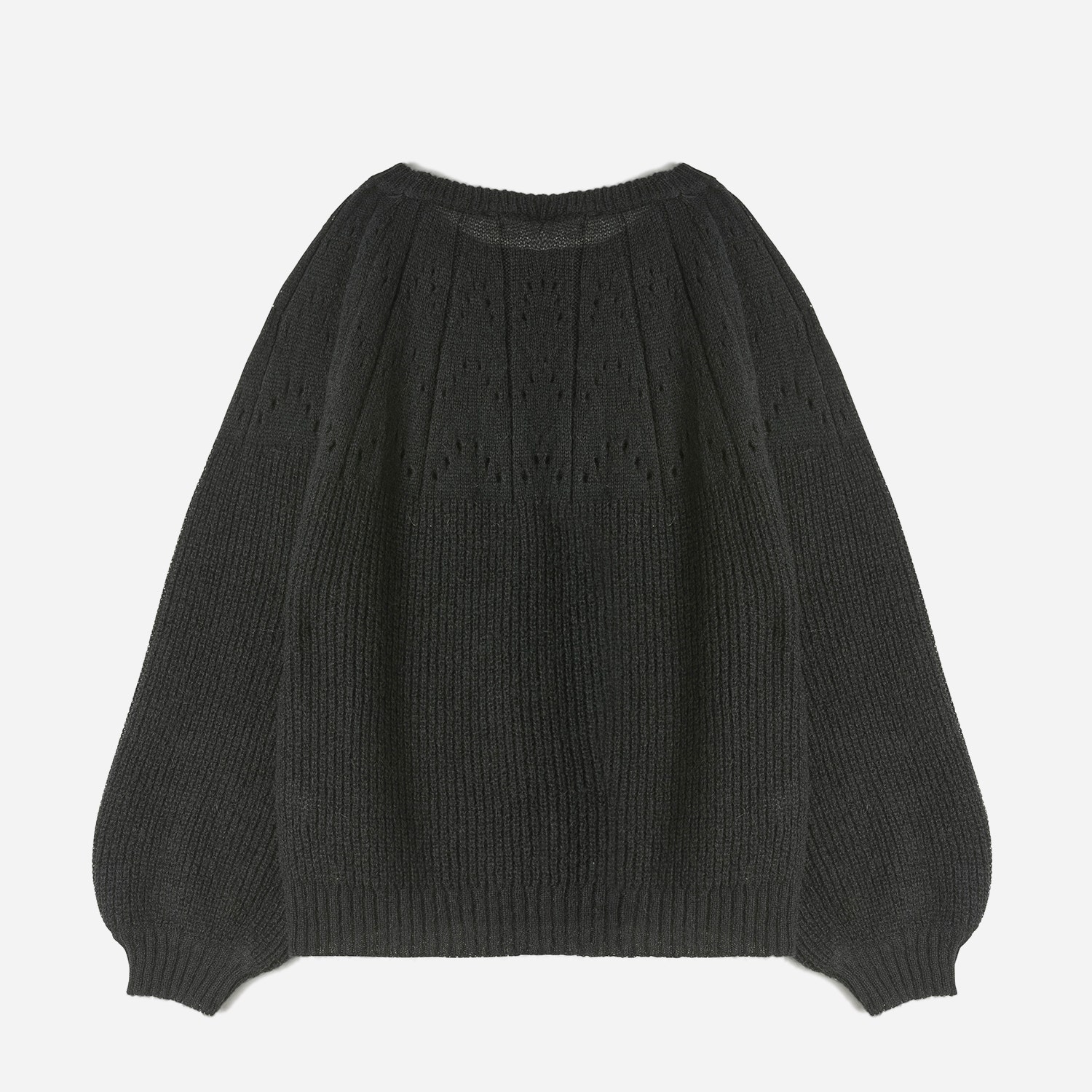 Pull TEXTO noir en tricot fantaisie