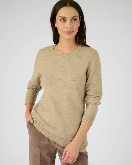 Pull maille chaude fantaisie, manches longues Thermolactyl