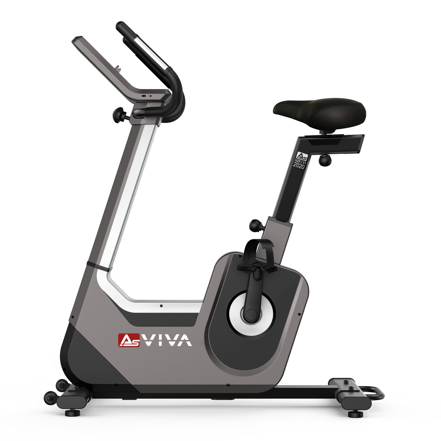 AsVIVA Ergometer Heimtrainer & Ergometer AsVIVA H25 Studio Pro, 6 virtuelle (Real-Live) Trainingsszenen, MP3 3,5 Klinke AUX-Anschluss