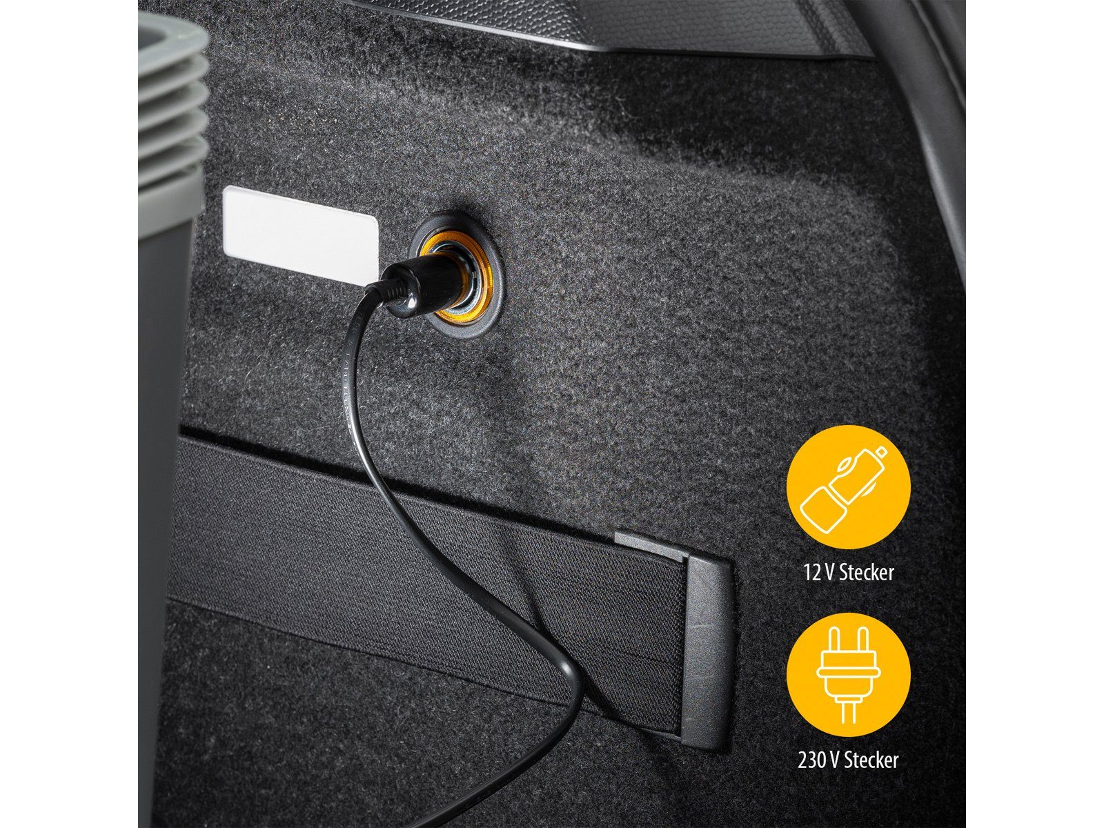 Tristar Elektrische Kühlbox, 19 l, mit Strom thermoelektrisch für Auto & Garten 12V 220-240V Klappständer