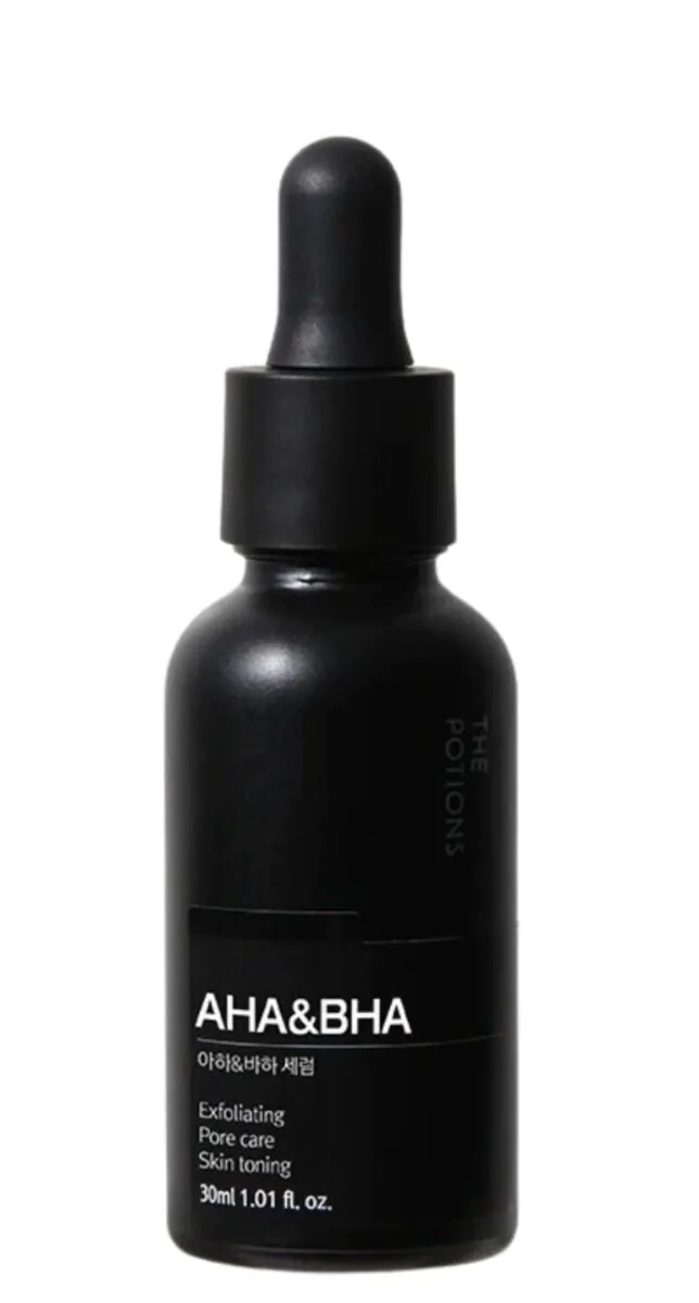 The Potions Black Line AHABHA piling serum s AHA i BHA kiselinama