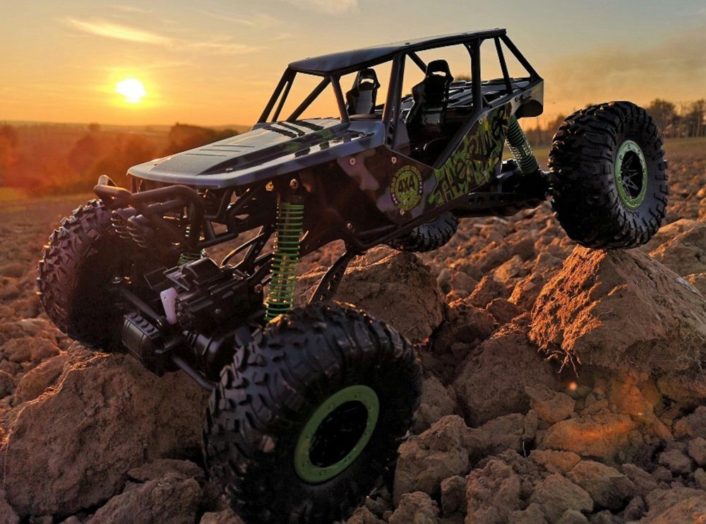 BruKa RC-Auto RC Rock Crawler 45cm BEAST 4WD ferngesteuertes Auto Monster Truck 2,4